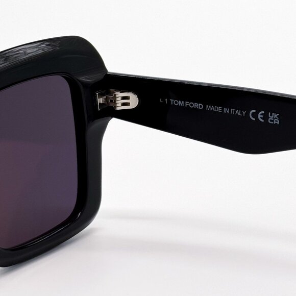 NEW TOM FORD SUNGLASSES ESME TF1157 01A BLACK WOMEN EYEWEAR FT1157/S 01A main image 2
